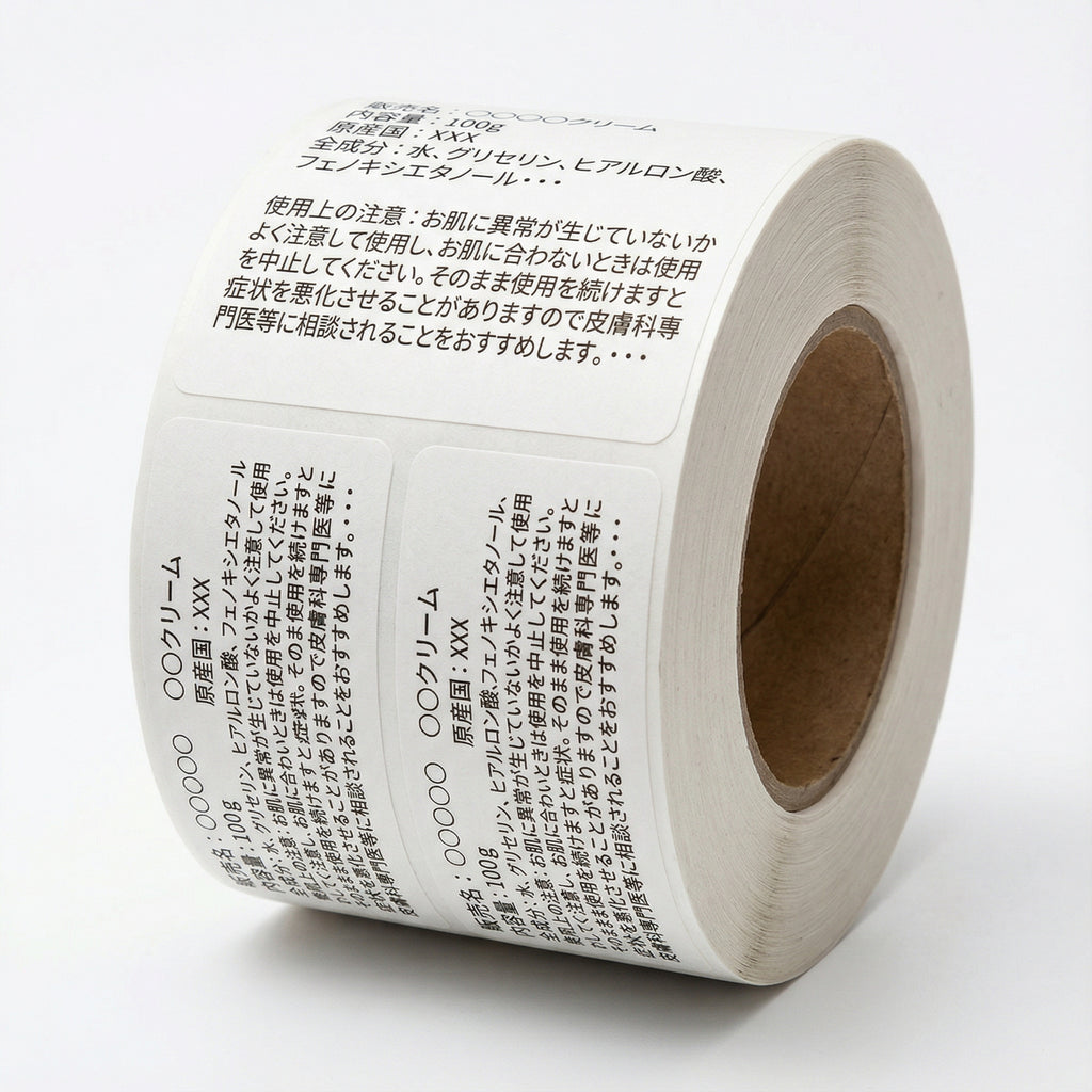 化粧品の裏面表示・日本語表示作成/化粧品販売時に必要な裏面表示ラベルの作成サポート